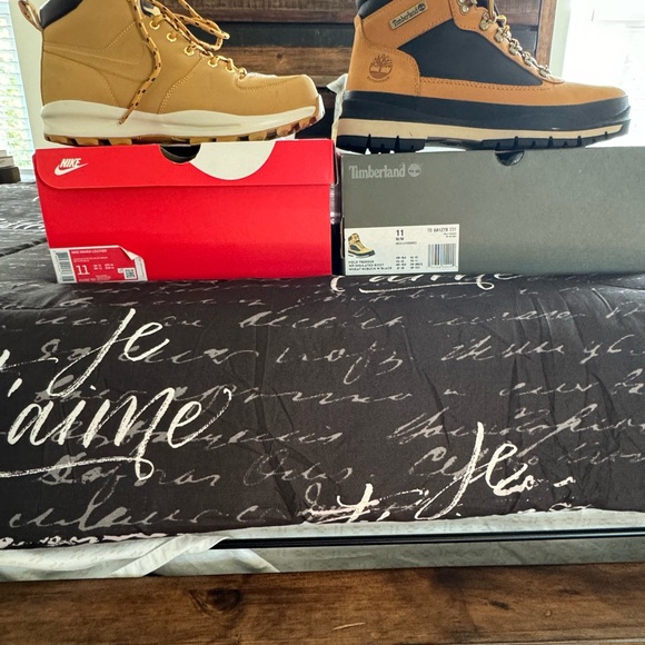 All shoes/boots are a 11, besides CB 94’s 11.5, and cinnamon Timberland 10.5. - Picture 5 of 5